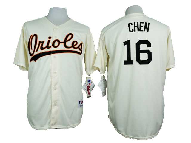 Baltimore Orioles #16 Wei Yin Chen Mitchell And Ness Cream 1954 Turn Back The Clock Stitched Jersey JiaSu,We sell and wholesale Baltimore Orioles #16 Wei Yin Chen Mitchell And Ness Cream 1954 Turn Back The Clock Stitched Jersey JiaSu on line form chian!